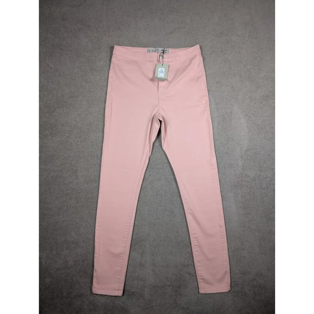 Denim & Co. Classic Women's Size 8 Waist Stretch Jeggings Pink NWT - Picture 1 of 10